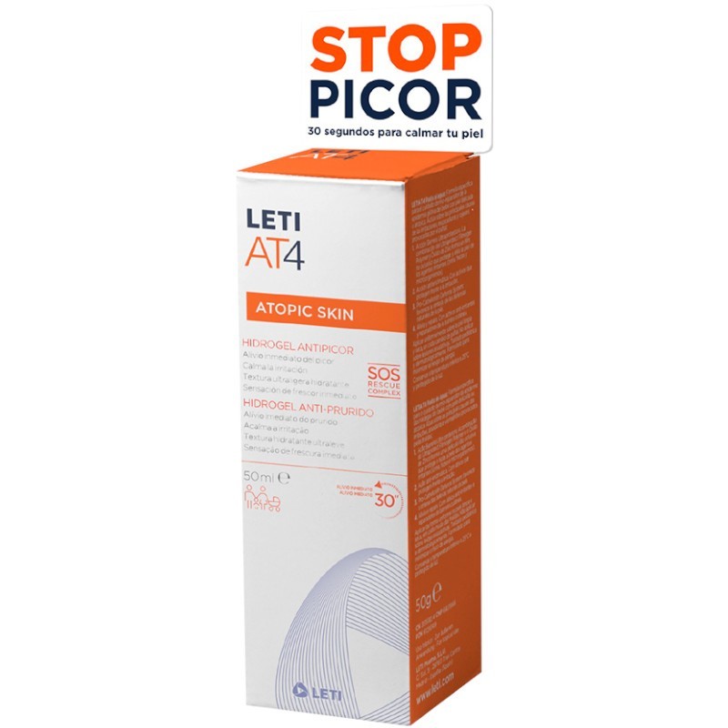 LETI AT4 HIDROGEL ANTIPICOR PIEL ATÓPICA 50ML