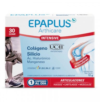 EPAPLUS ARTHICARE INTENSIVE ARTICULACIONES COLÁGENO UC·II + SILICIO 30 COMPRIMIDOS