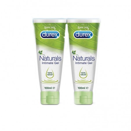  DUREX NATURALS GEL DUPLO LUBRICANTE ÍNTIMO PURE 100% NATURAL 2X100ML 