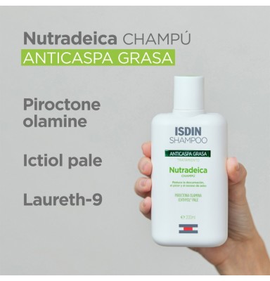 ISDIN NUTRADEICA CHAMPÚ ANTICASPA GRASA 400 ML