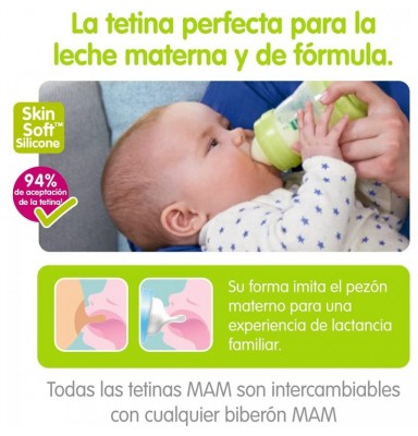 MAM BIBERÓN EASY START ANTI CÓLICO 260ML - BLANCO