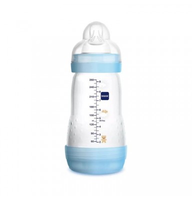 MAM BIBERÓN EASY START ANTI CÓLICO 260ML - AZUL