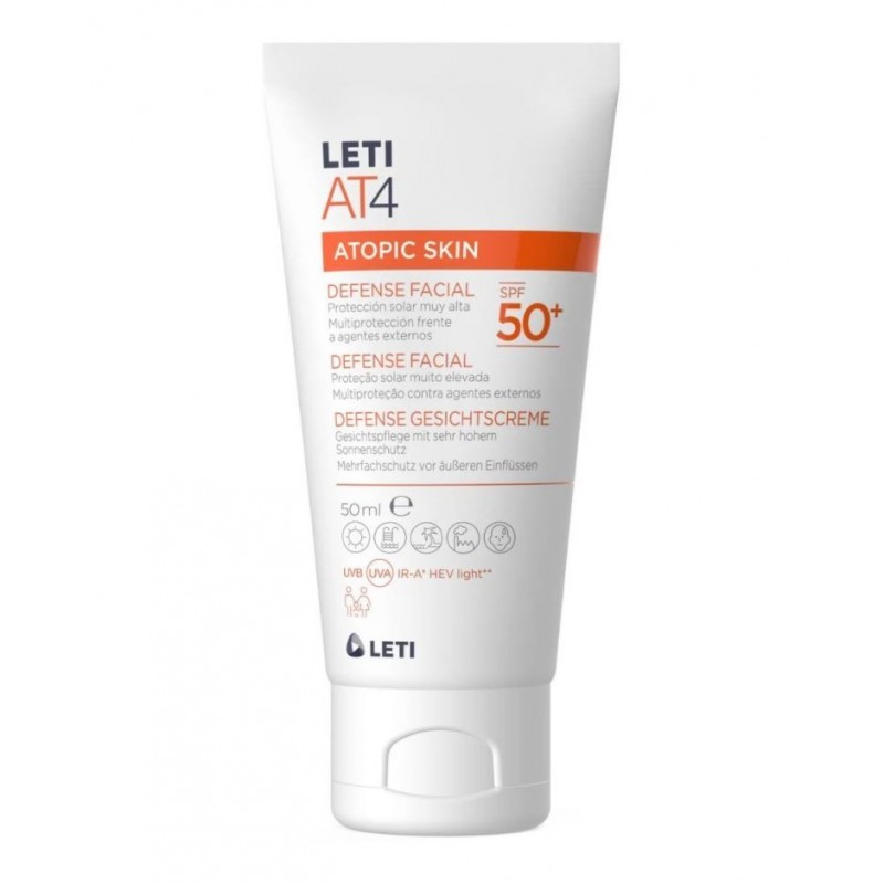 LETI AT4 DEFENSA FACIAL PIEL ATÓPICA SPF 50+ 50ML