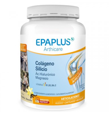 EPAPLUS ARTHICARE COLÁGENO + SILICIO + HIALURÓNICO + MAGNESIO POLVO VAINILLA 325GR