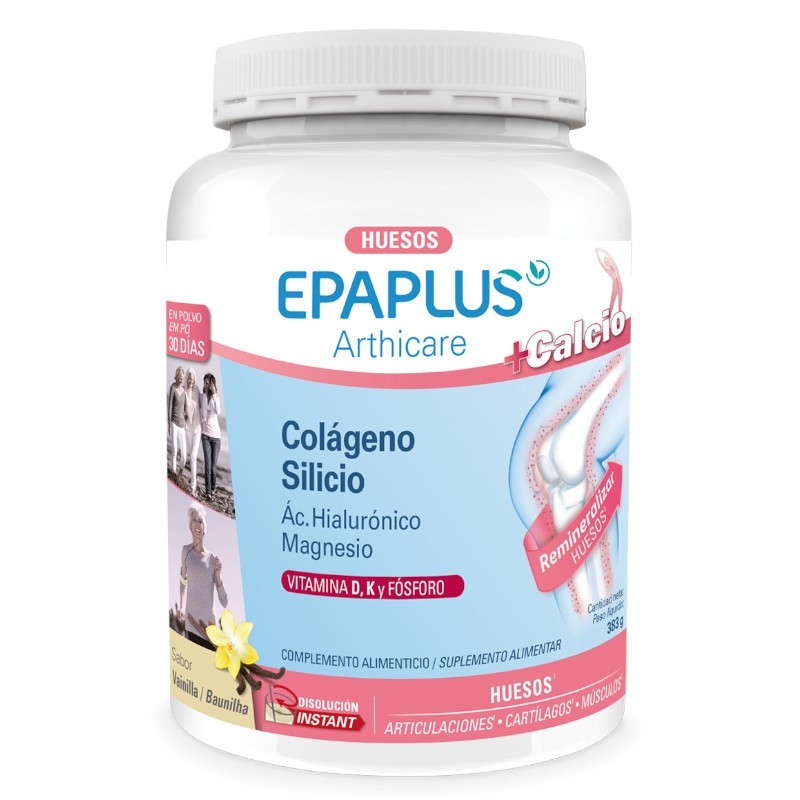 EPAPLUS ARTHICARE HUESOS COLÁGENO + CALCIO POLVO SABOR VAINILLA 383GR