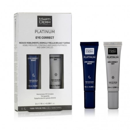  MARTIDERM PLATINUM EYE CORRECT DÍA 10ML + NOCHE 10ML 