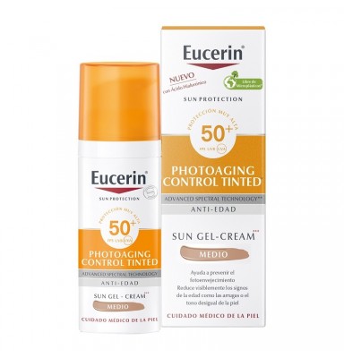 EUCERIN CC CREMA SOLAR CON COLOR TONO MEDIO SPF50+ (50ML)