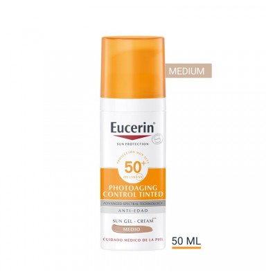 EUCERIN CC CREMA SOLAR CON COLOR TONO MEDIO SPF50+ (50ML)