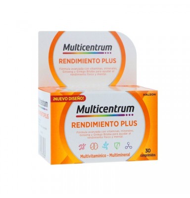 MULTICENTRUM RENDIMIENTO PLUS GINSENG Y GINKGO 30 COMPRIMIDOS