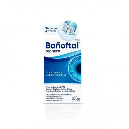  BAÑOFTAL OJO SECO MULTIDOSIS 0,4% 10ML 