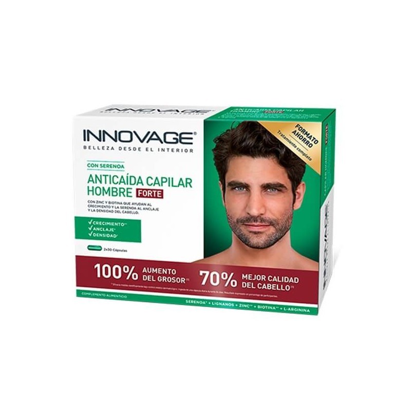 INNOVAGE ANTICAÍDA CAPILAR HOMBRE FORTE DUPLO 2X30 CÁPSULAS