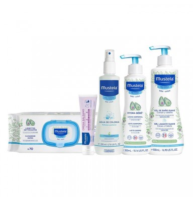 MUSTELA BOLSA DE PASEO VERDE (5 PRODUCTOS)