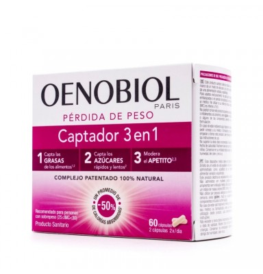 OENOBIOL CAPTADOR 3 EN 1 PÉRDIDA DE PESO 60 CÁPSULAS