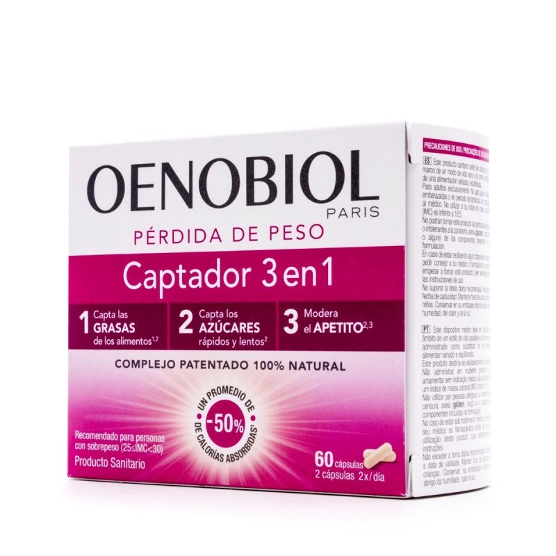 OENOBIOL CAPTADOR 3 EN 1 PÉRDIDA DE PESO 60 CÁPSULAS