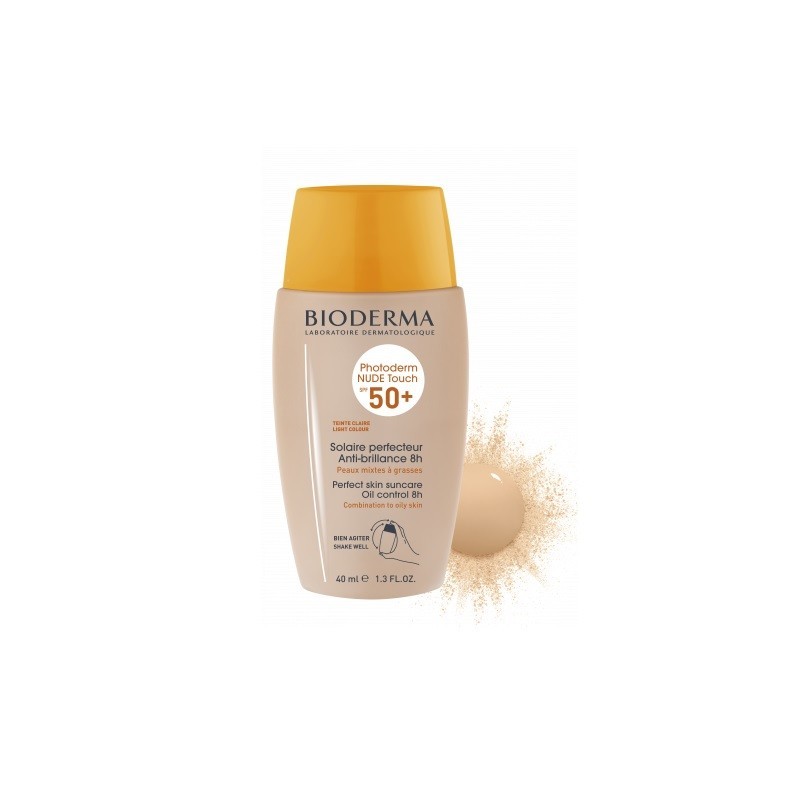 BIODERMA PHOTODERM NUDE TOUCH SPF 50+ COLOR CLARO 40ML