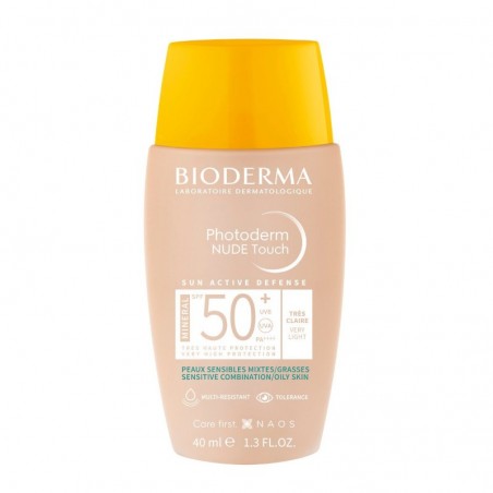  BIODERMA PHOTODERM NUDE TOUCH SPF 50+ COLOR MUY CLARO 40ML 