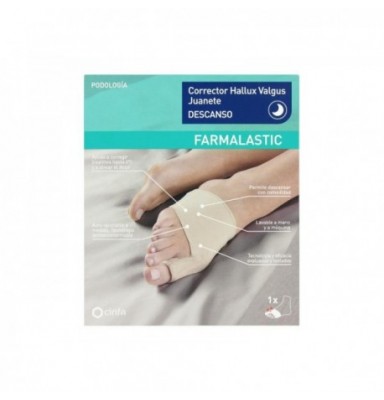 FARMALASTIC PROTECTOR HALLUX VALGUS JUANETE DESCANSO TALLA MEDIANA