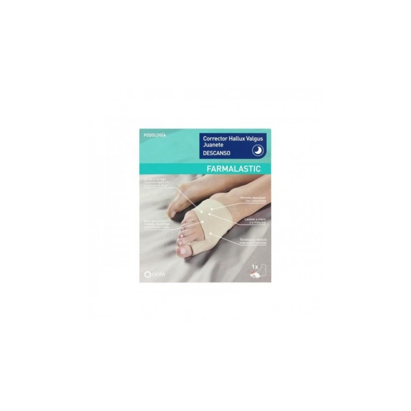 FARMALASTIC PROTECTOR HALLUX VALGUS JUANETE DESCANSO TALLA MEDIANA