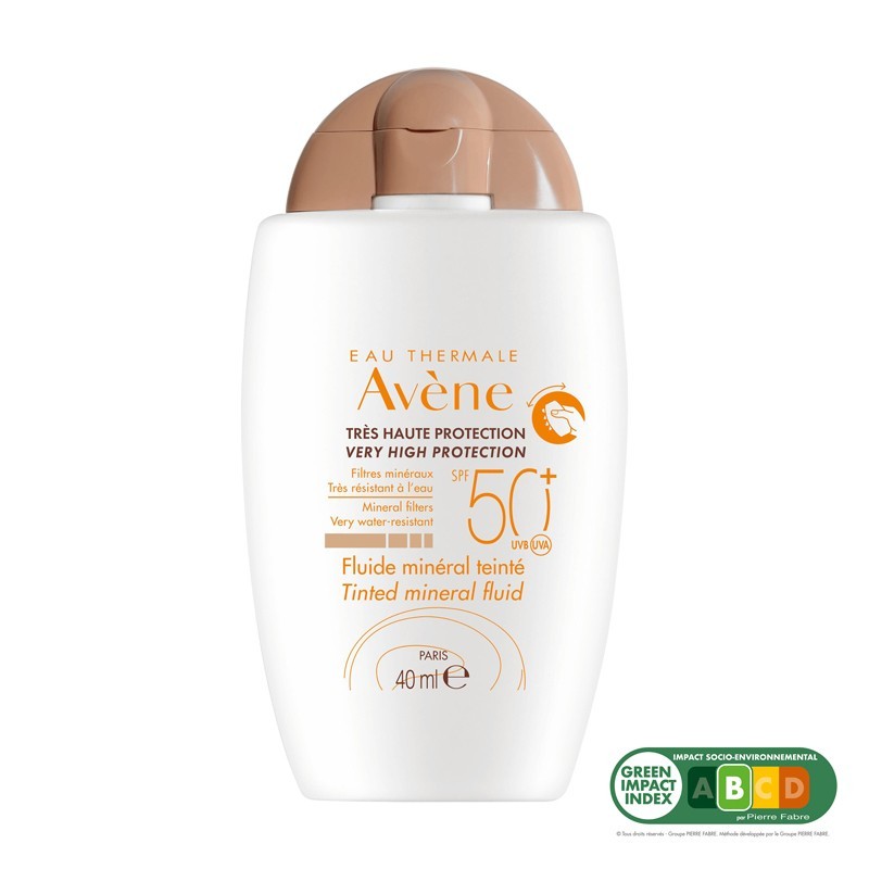 AVENE SOLAR FLUIDO MINERAL CON COLOR SPF 50+ 40ML