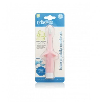 DR. BROWN'S CEPILLO DE DIENTES NATURAL FLOW ROSA