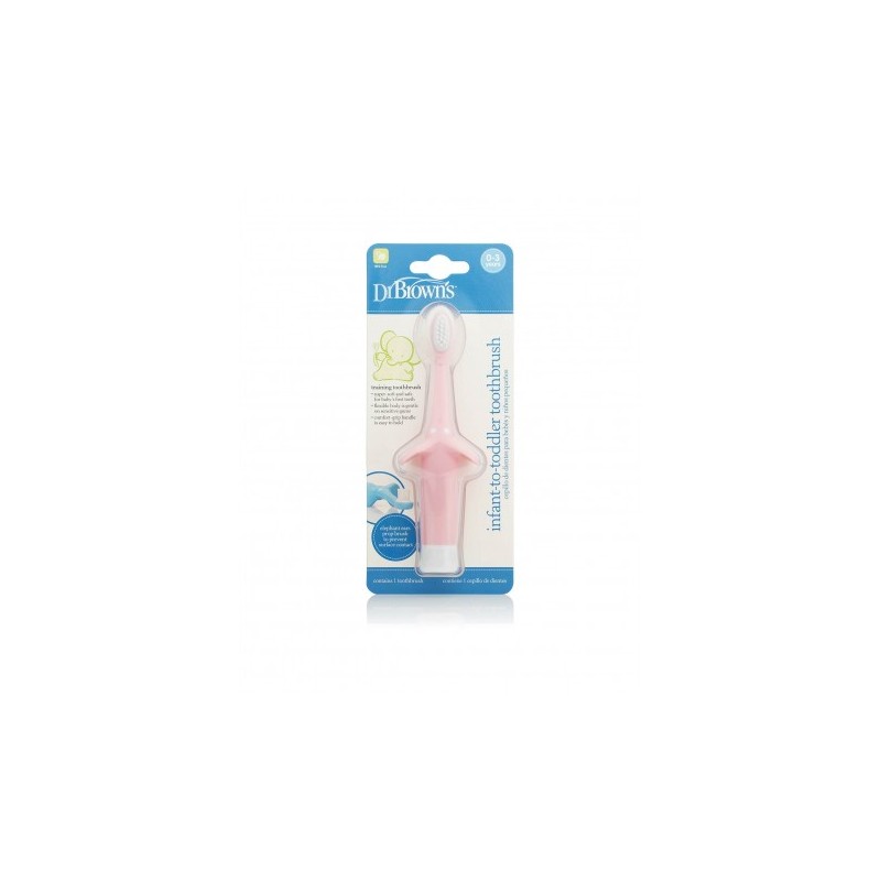 DR. BROWN'S CEPILLO DE DIENTES NATURAL FLOW ROSA