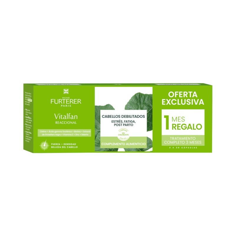 RENE FURTERER VITALFAN ANTICAÍDA REACCIONAL 60 CÁPSULAS + 30 GRATIS