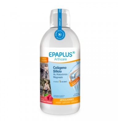 EPAPLUS ARTHICARE COLÁGENO LÍQUIDO + SILICIO + ÁCIDO HIALURÓNICO + MAGNESIO SABOR FRAMBUESA 1L