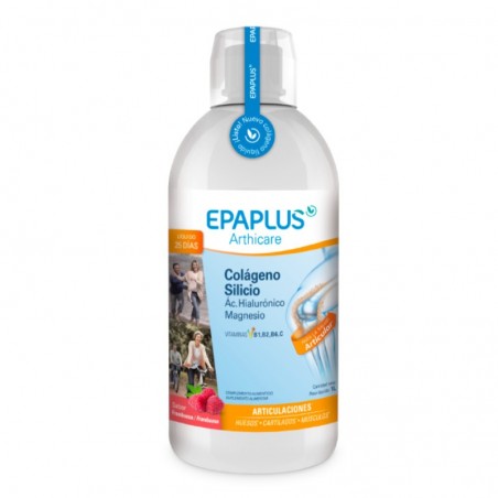  EPAPLUS ARTHICARE COLÁGENO LÍQUIDO + SILICIO + ÁCIDO HIALURÓNICO + MAGNESIO SABOR FRAMBUESA 1L 