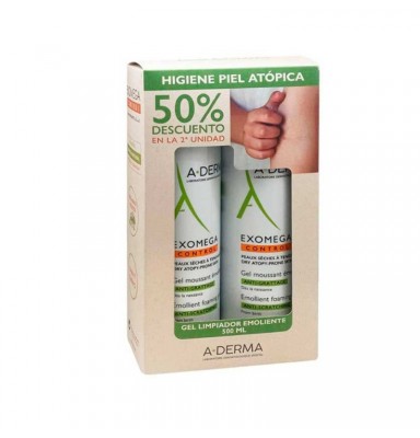 A-DERMA EXOMEGA CONTROL DUPLO GEL LIMPIADOR EMOLIENTE 2X500ML