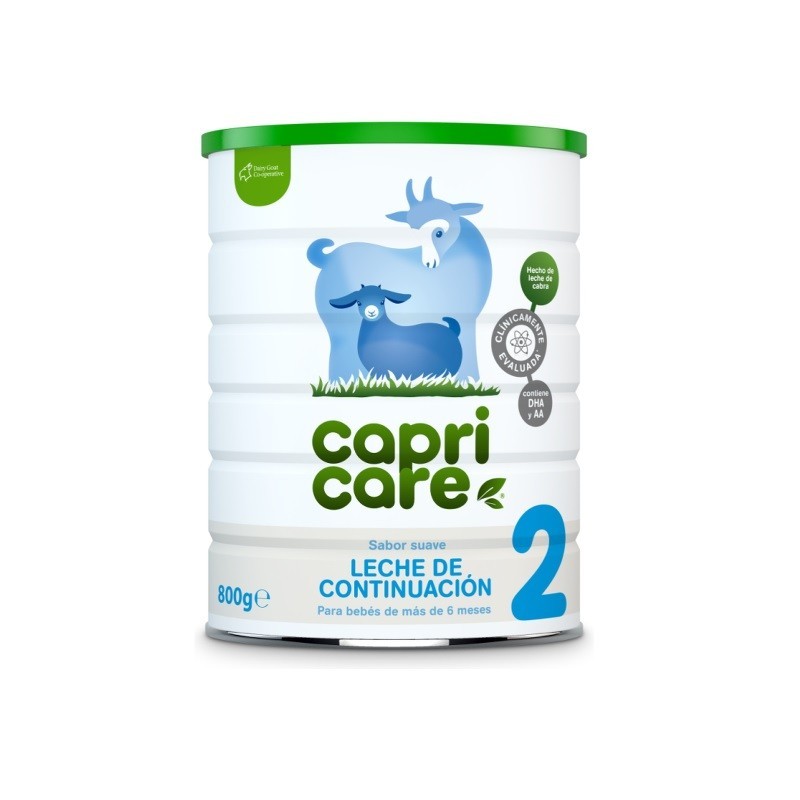 CAPRICARE 2 LECHE DE CONTINUACIÓN A BASE DE LECHE DE CABRA 800GR NUEVA FÓRMULA