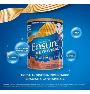 ENSURE NUTRIVIGOR CHOCOLATE POLVO 850GR