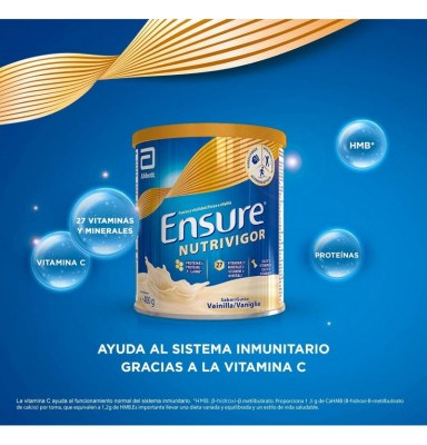 ENSURE NUTRIVIGOR VAINILLA POLVO 400GR