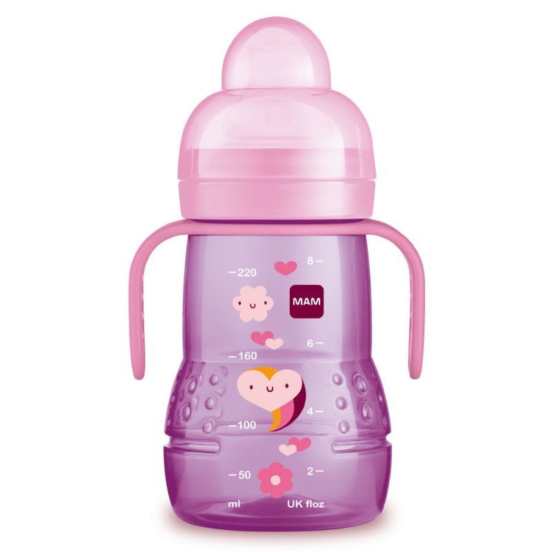 MAM BIBERÓN VASO DE APRENDIZAJE TRAINER 220ML ROSA