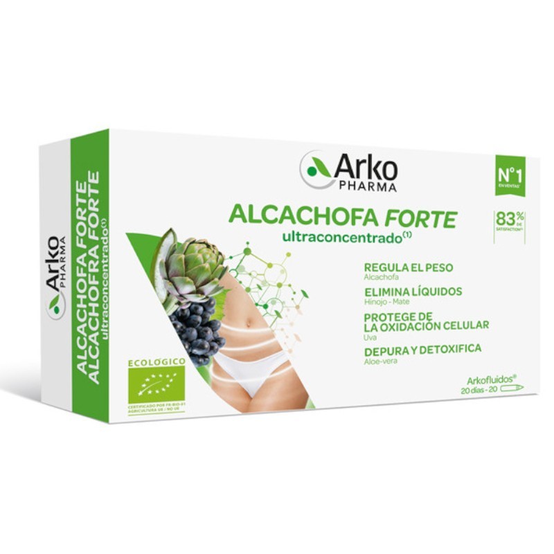 ARKOPHARMA ARKOFLUIDO ALCACHOFA FORTE 20 AMPOLLAS