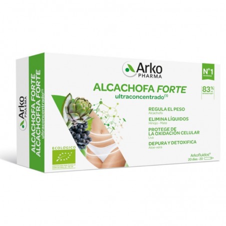  ARKOPHARMA ARKOFLUIDO ALCACHOFA FORTE 20 AMPOLLAS 