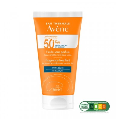 AVÈNE PROTECTOR SOLAR FLUIDO SIN PERFUME SPF50+ PIEL NORMAL O MIXTA 50ML