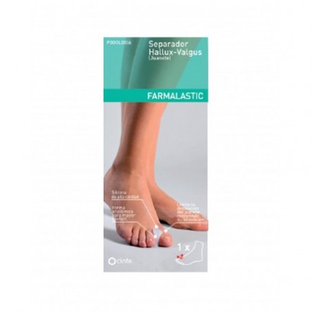  FARMALASTIC SEPARADOR HALLUX VALGUS JUANETE 