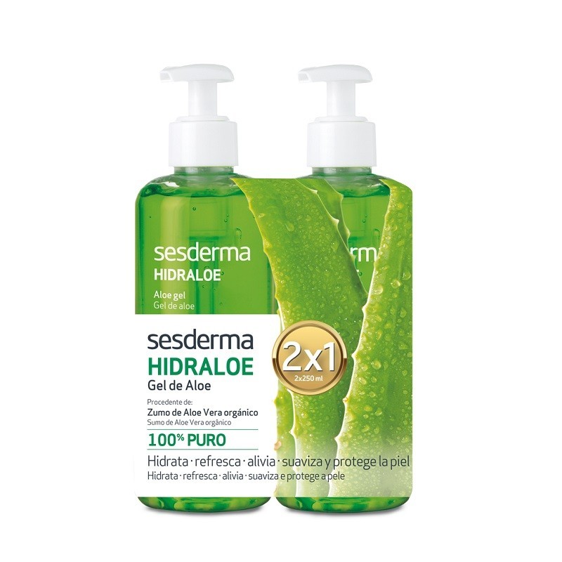 SESDERMA PACK HIDRALOE GEL DE ALOE 2X250ML