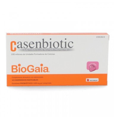 CASENBIOTIC SABOR FRESA 10 COMPRIMIDOS MASTICABLES