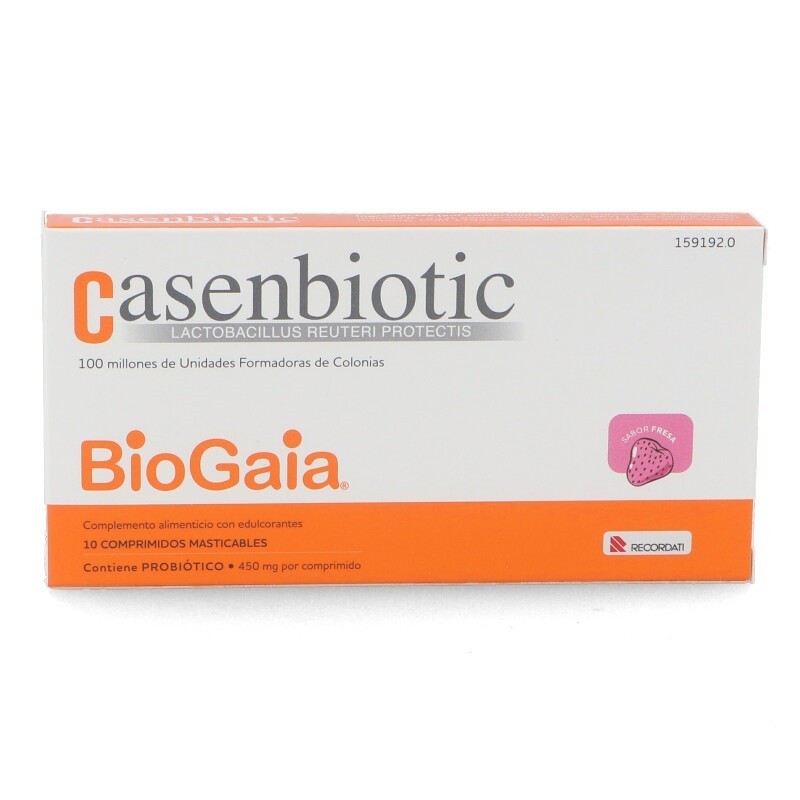 CASENBIOTIC SABOR FRESA 10 COMPRIMIDOS MASTICABLES