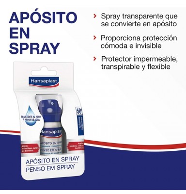 HANSAPLAST APÓSITO EN SPRAY TRANSPARENTE 50 APLICACIONES