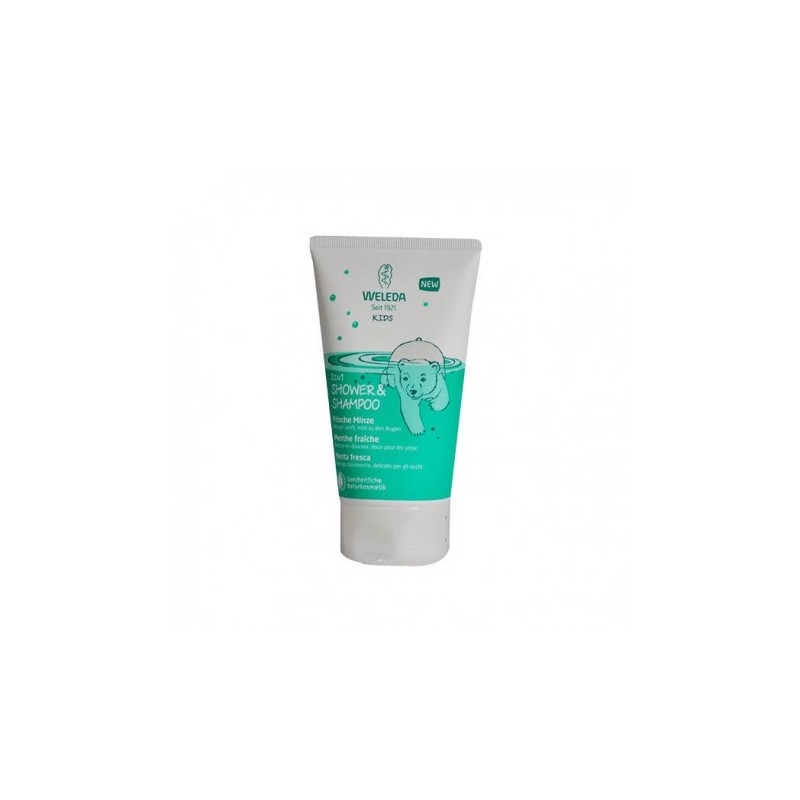 WELEDA CHAMPÚ Y GEL 2 EN 1 KIDS MENTA FRESCA