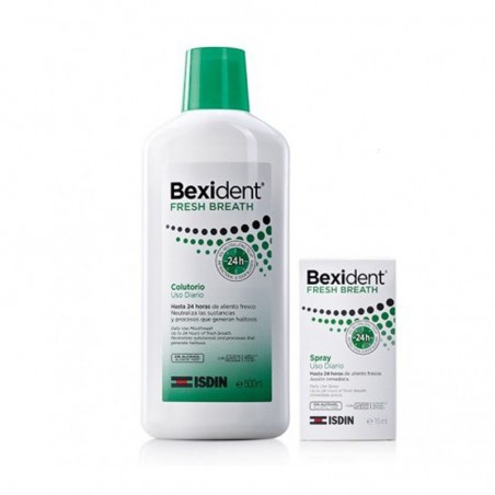  BEXIDENT FRESH BREATH COLUTORIO 500ML + SPAY USO DIARIO 15ML 