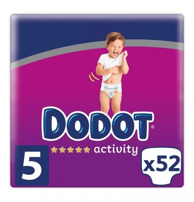 DODOT ACTIVITY TALLA 5 (11-16 KILOS) 52 UNIDADES