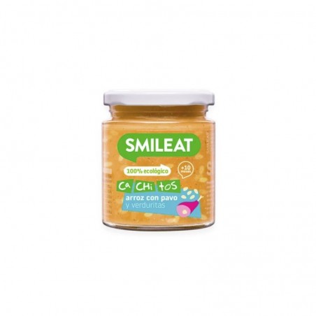  SMILEAT TARRITO ECOLÓGICO CACHITOS ARROZ CON PAVO Y VERDURAS 230G 