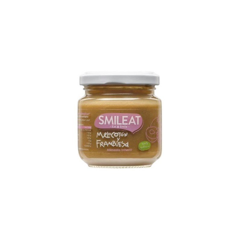 SMILEAT TARRITO ECOLÓGICO DE MELOCOTÓN Y FRAMBUESA 130G