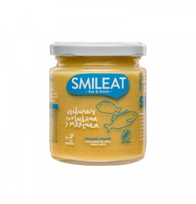 SMILEAT TARRITO ECOLÓGICO DE VERDURAS CON LUBINA Y MERLUZA 230G