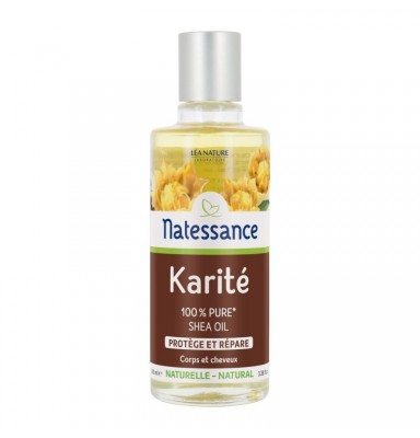 NATESSANCE ACEITE DE KARITE NATURAL PURO 100 ML