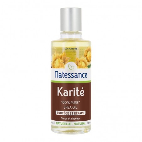  NATESSANCE ACEITE DE KARITE NATURAL PURO 100 ML 