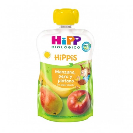  HIPP BIOLÓGICO BOLSITA HIPPIS MANZANA, PERA Y PLÁTANO 100GR 